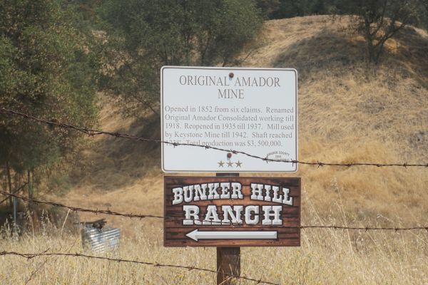 [Picture of Amador Mine sign]